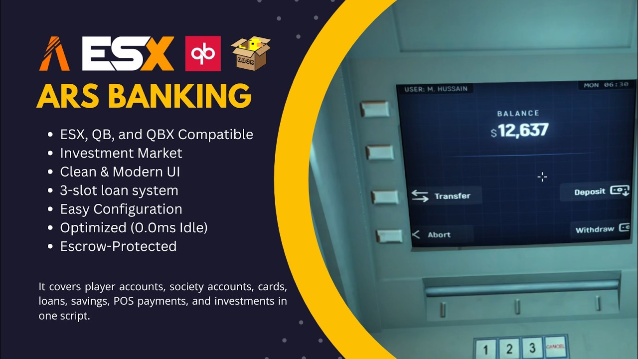 ARS Banking - Complete FiveM Banking System