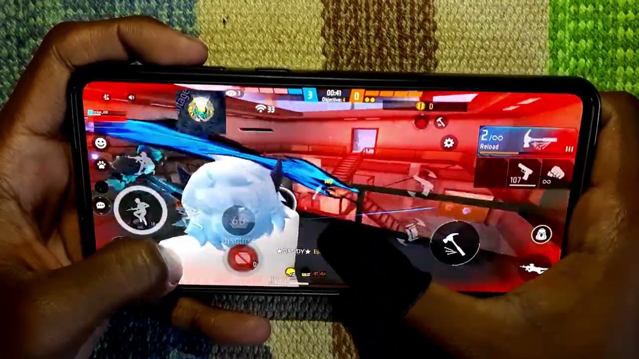 Free Fire Max Cs-ranked 2Fingure Custom HUD Handcam Mobile Gameplay with commentary