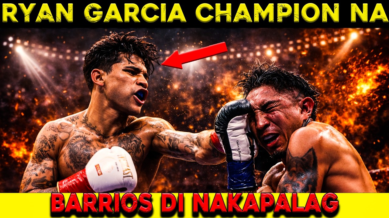 RYAN GARCIA HINAMON AGAD SI SHAKUR PAGKATAPOS TALUNIN SA MARIO BARRIOS SA LABAN!