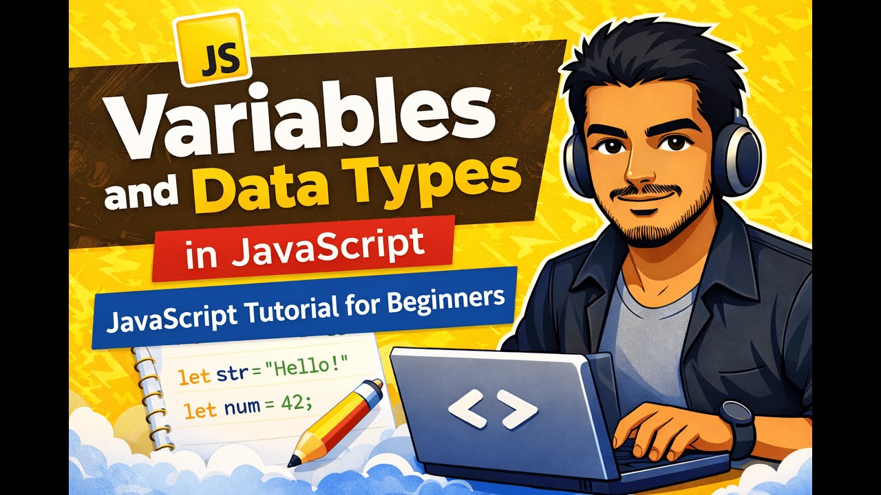 Variables and Data Types in JavaScript | JavaScript Tutorial for Beginners (Hindi)