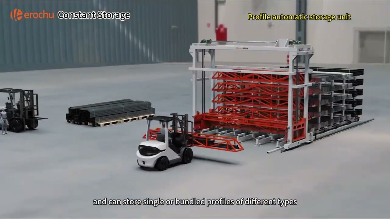 IMS Automatic Long Products Rack &ndash; Fully Automated Pipe & Profile Storage System