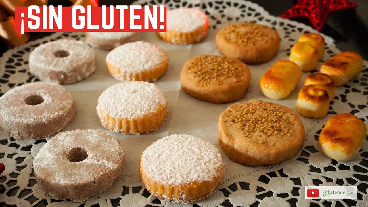 SURTIDO DE NAVIDAD SIN GLUTEN: Mazapán, mantecados, nevaditos, roscos de vino sin gluten.