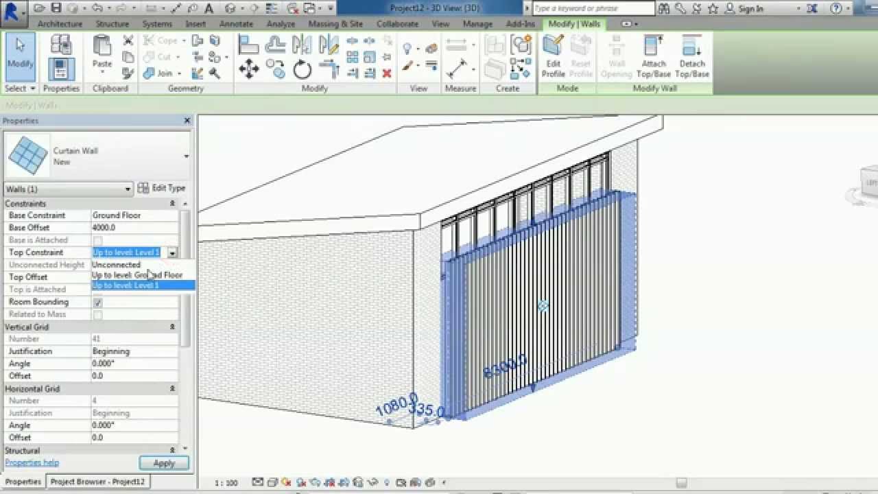 Vertical Shade Curtain Wall