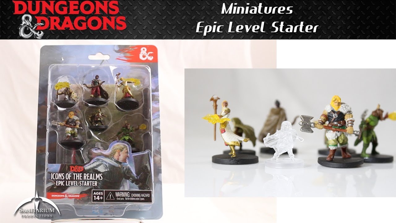 Dungeons & Dragons Epic Level Starter Miniatures Unboxing and Review