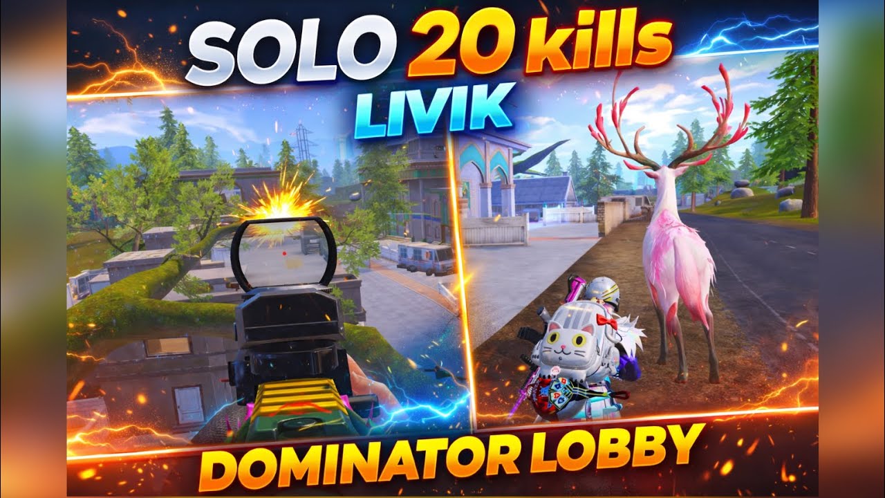 Lobby Destroyed 😈 SOLO 20 Kills | BGMI Livik #lolzzzgaming #ipad #bgmi
