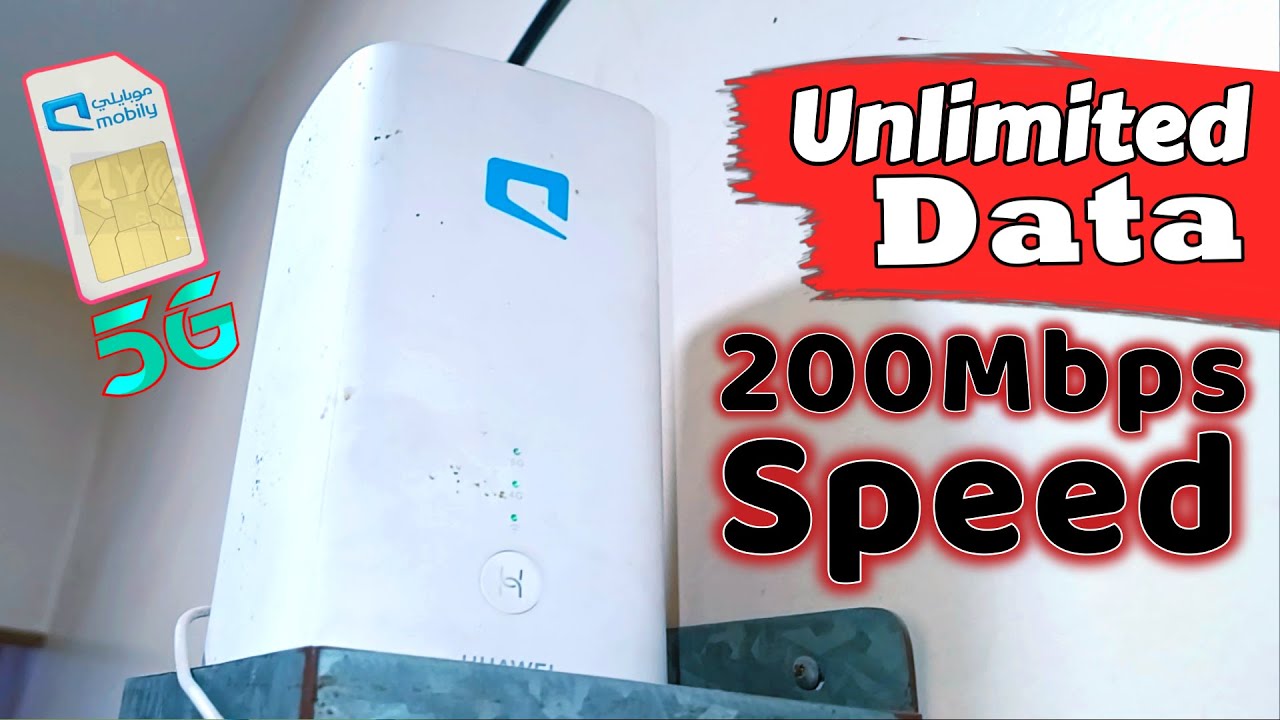 Mobily Airfiber 200Mbps Speed 5G Wifi Router Unlimited Internet Data