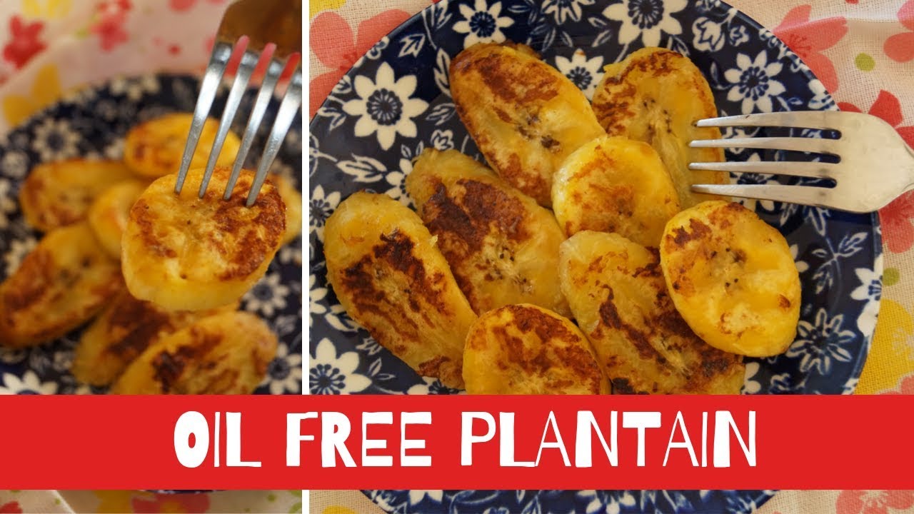 Water Fried Plantain! | Oil Free Healthy Alternative | The Vegan Nigerian