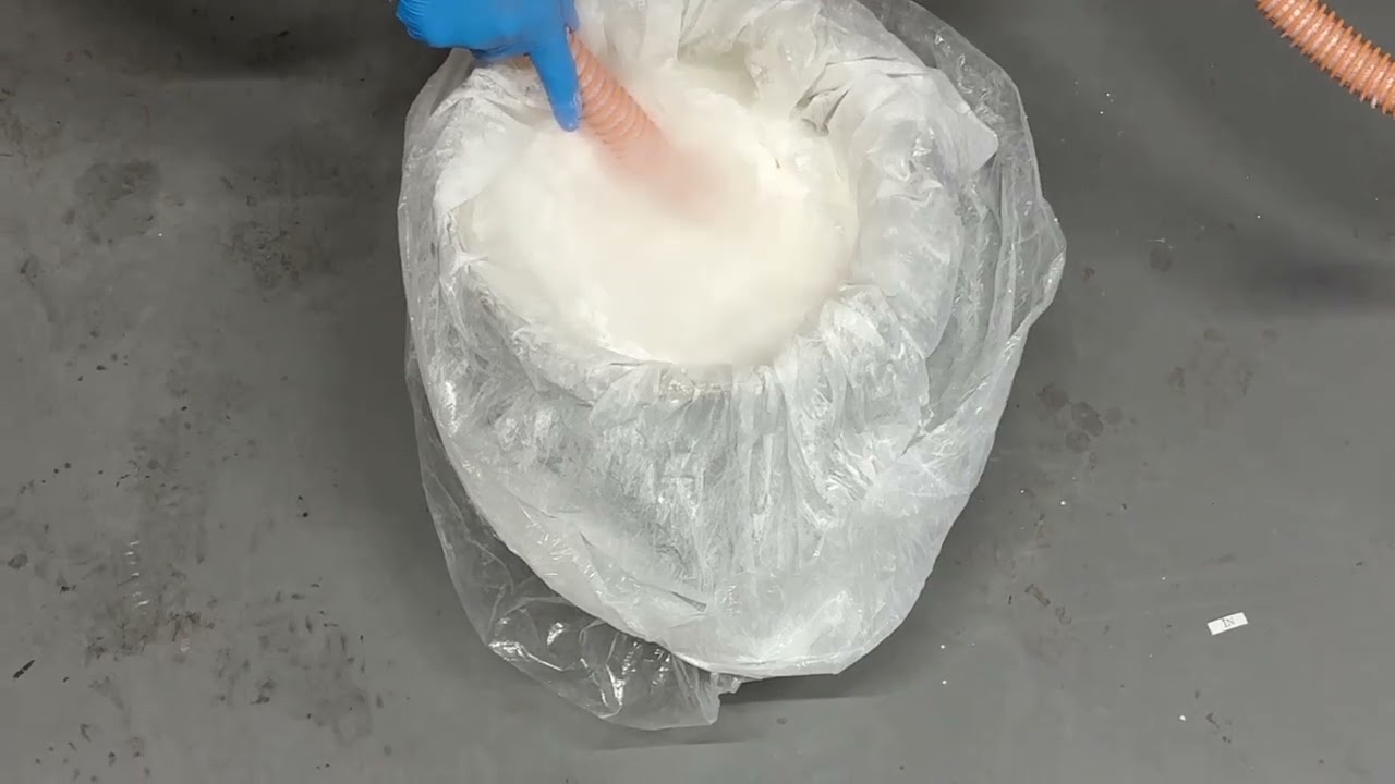 粉体移送デモ動画｜ステアリン酸亜鉛粉末移送デモ①