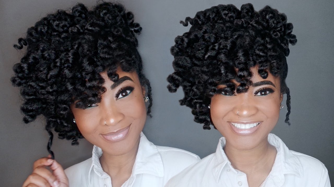 Natural Hair Updo| Twistout
