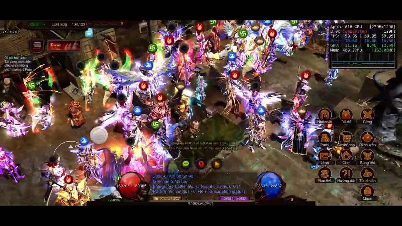 MU Mobile season 15 - performance test