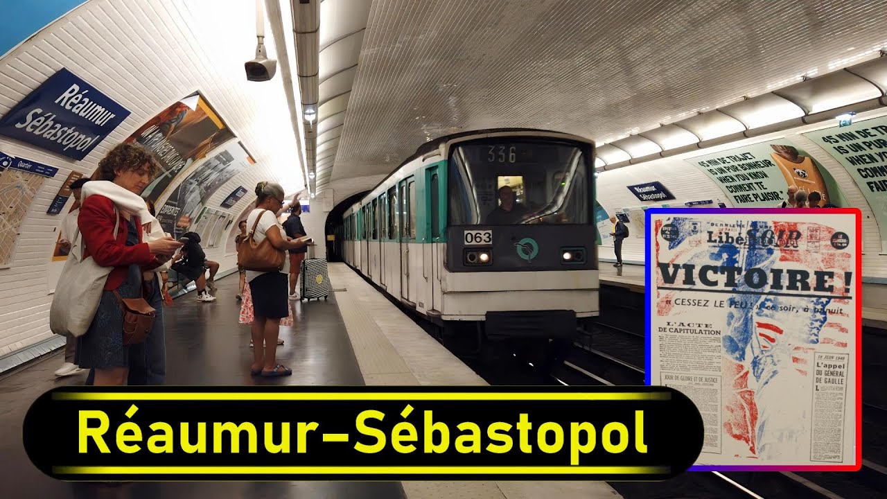 Metro Station Réaumur–Sébastopol - Paris 🇫🇷 - Walkthrough 🚶