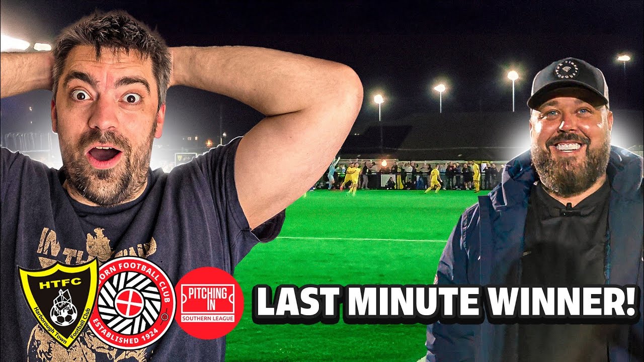 LAST MINUTE SCENES as Harborough Town snatch late winner! 
