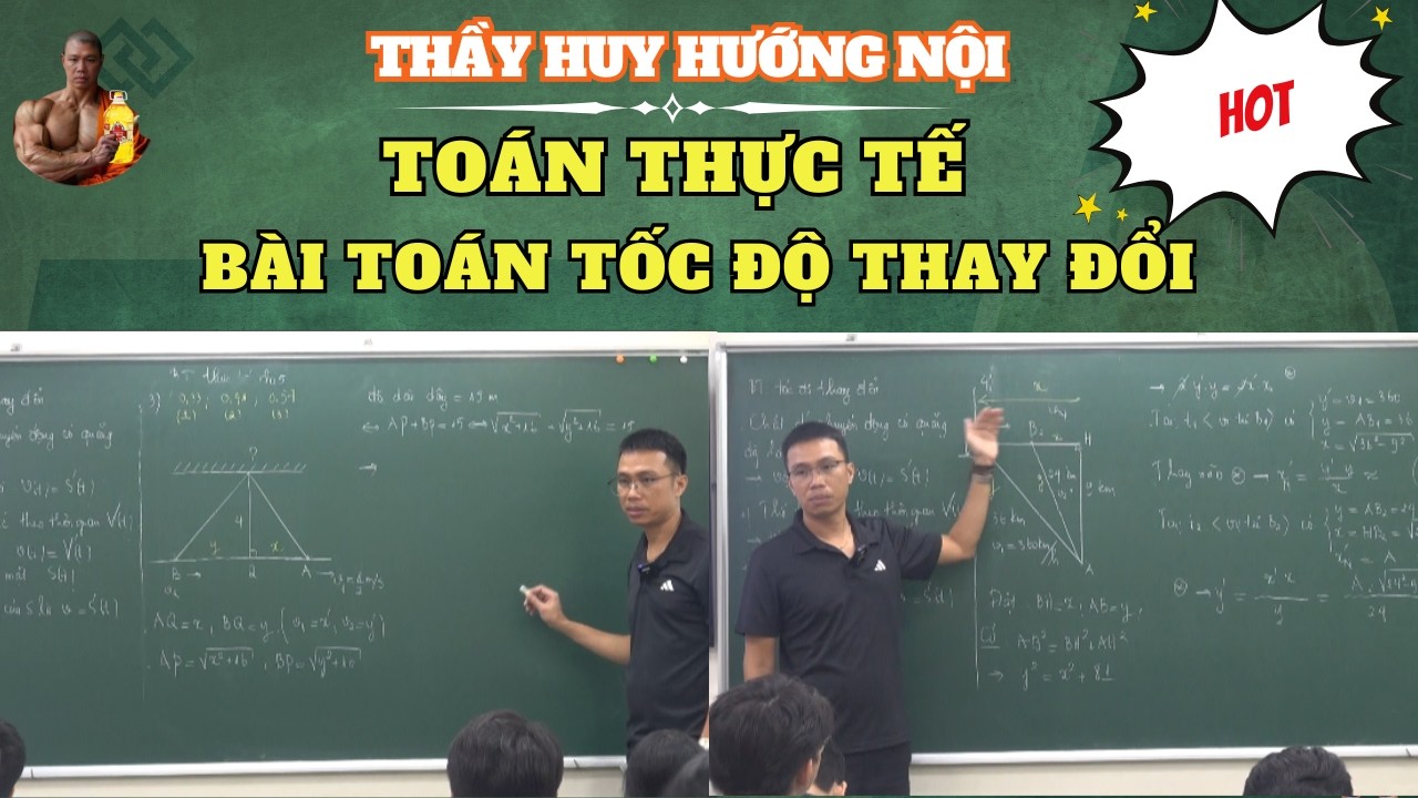 ỨNG DỤNG ĐẠO HÀM - BÀI TOÁN TỐC ĐỘ THAY ĐỔI 9+