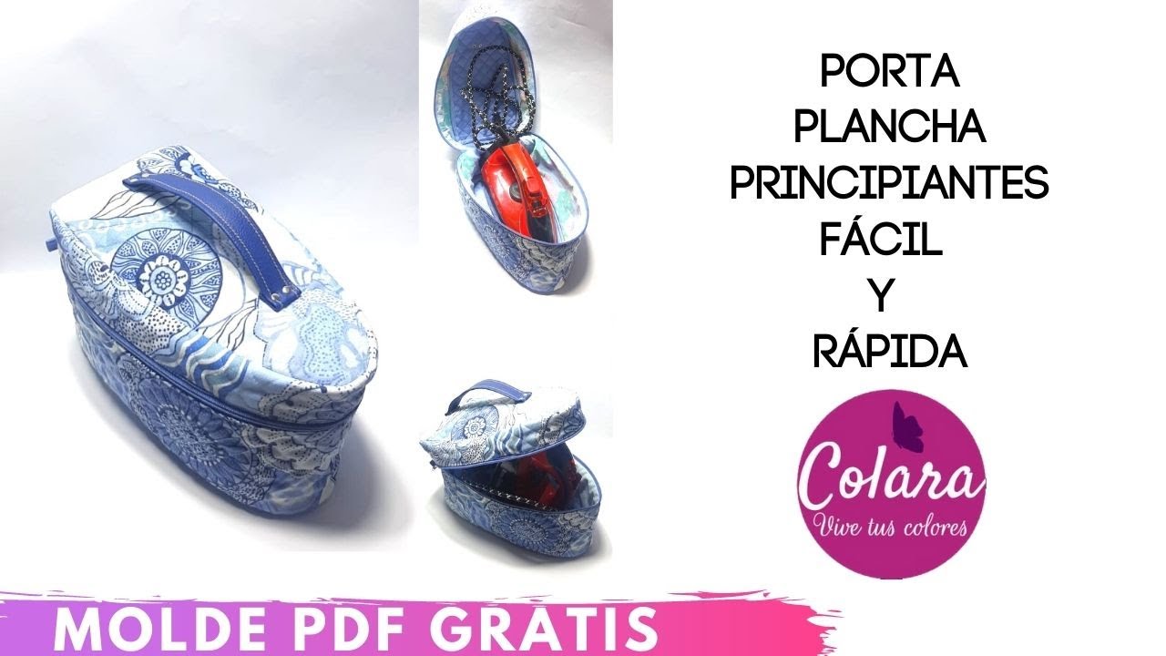 Porta Plancha para principiantes / Iron storage bag + Molde PDF FREE / Gratis ! ✂️