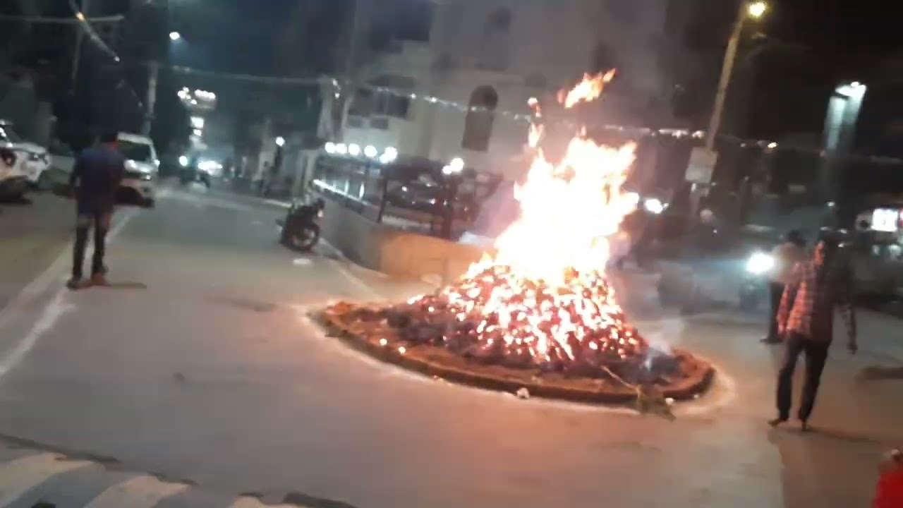 #Aaj tha #Holika# Dahan #🤩