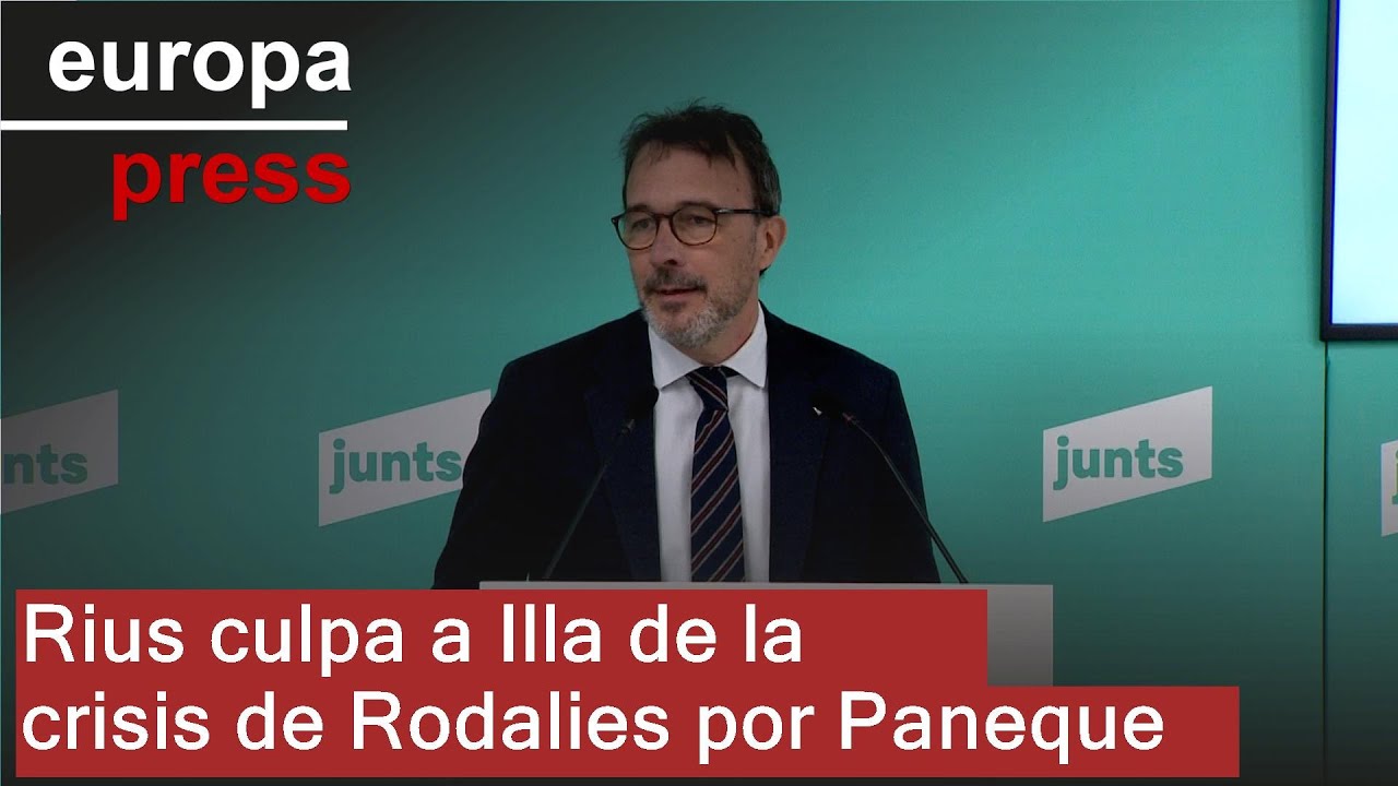 Rius (Junts) responsabiliza a Illa de la crisis de Rodalies si no cesa a Paneque
