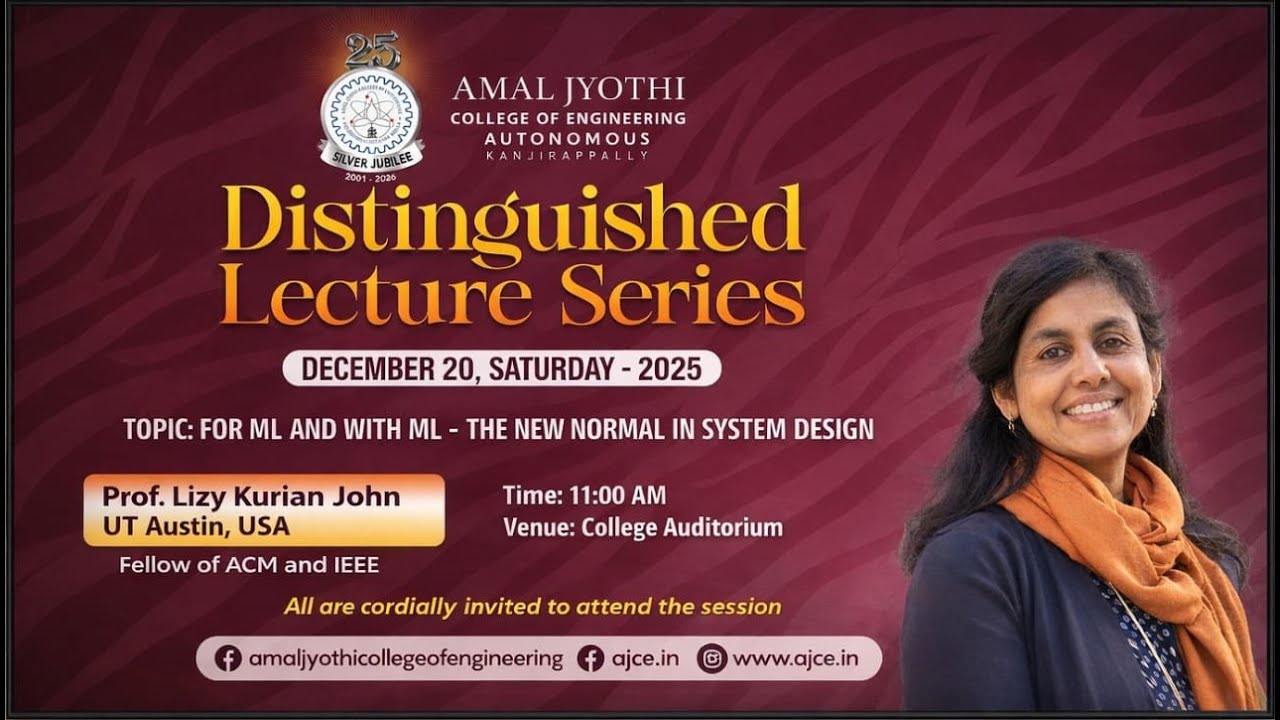 Distinguished Lecture Series | Silver Jubilee Celebration | Live