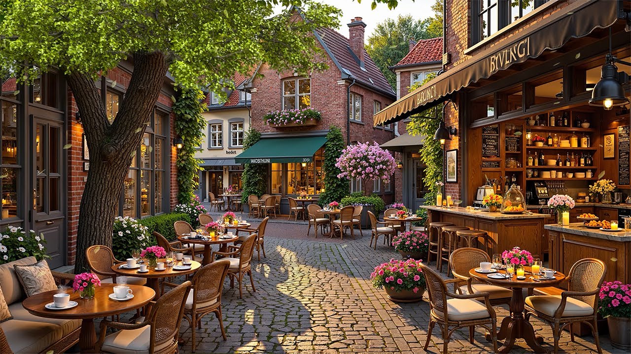 Morning Caf&eacute; Ambience ☕ Warm Jazz Music at Wonderful Coffee Shop Ambience for Working, Studying