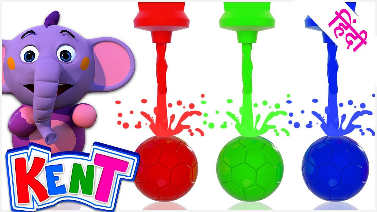 Rang Seekhe Hindi Main | Painting Balls Art Activity for Kids | Ek Chota Kent