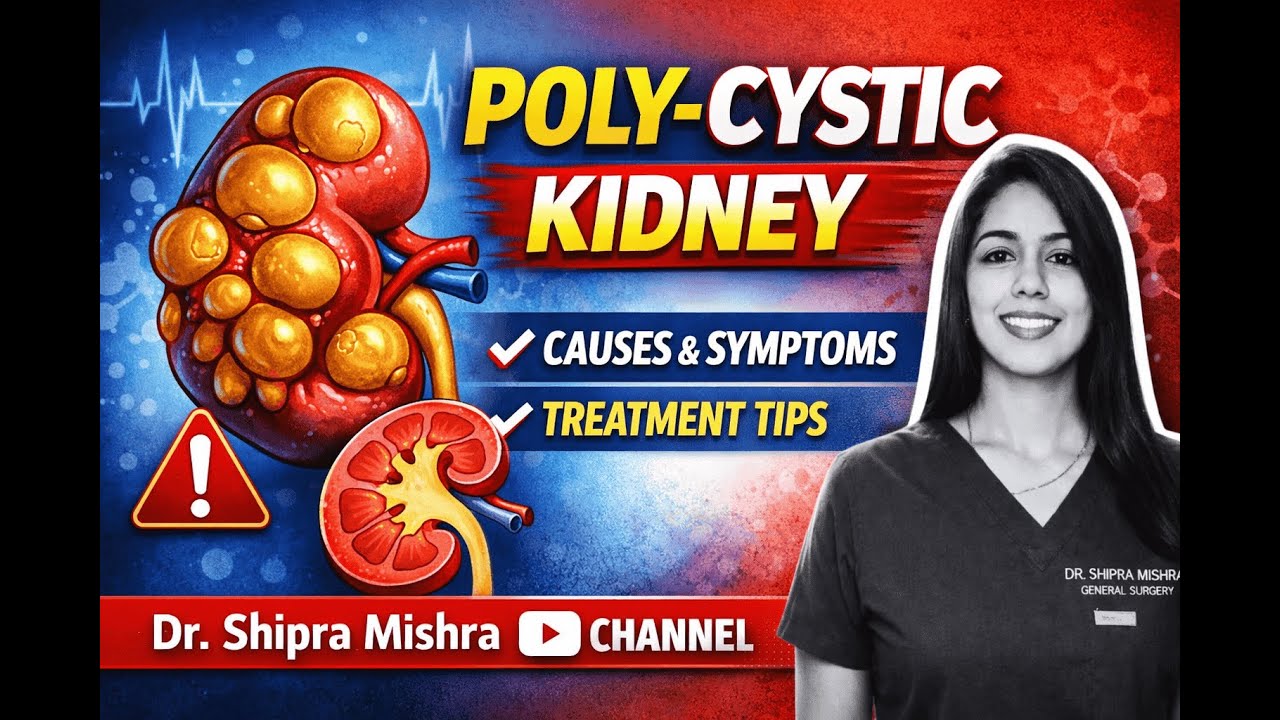Poly-cystic kidney disease- cause, symptoms, diagnosis, treatment ||Dr. Shipra Mishra||