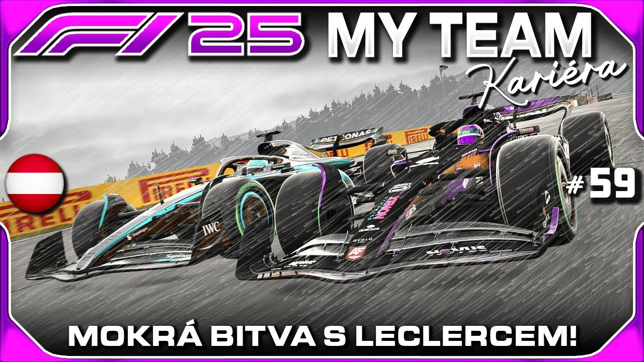 Mokrá Bitva s Leclercem! Rakousko - Tentokrát Správný Směr #59 | F1 25 My Team Kariéra CZ Let's Play