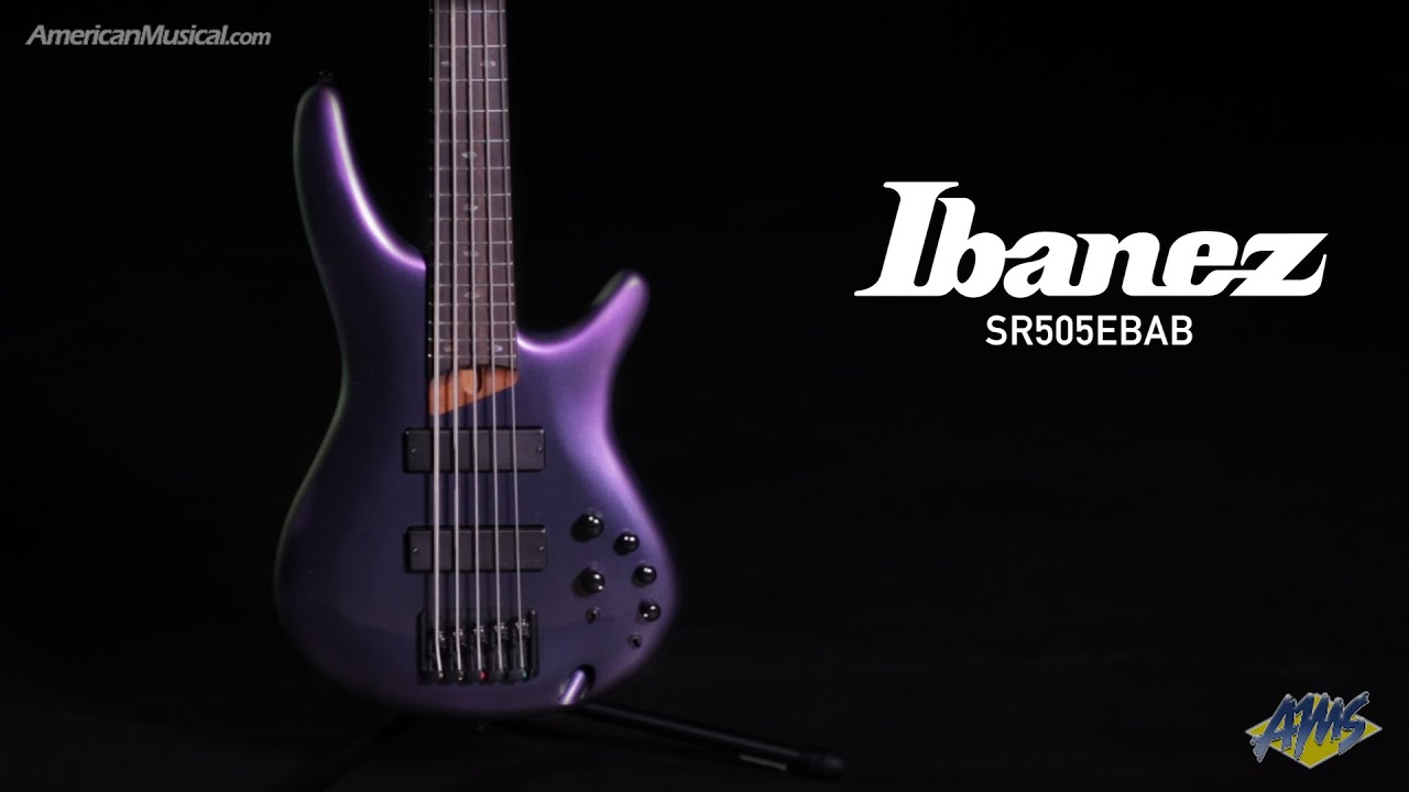 Бас-гитара Ibanez SR505EBAB 2023 года — доступная бас-гитара SR со звукоснимателями Bartolini и э...