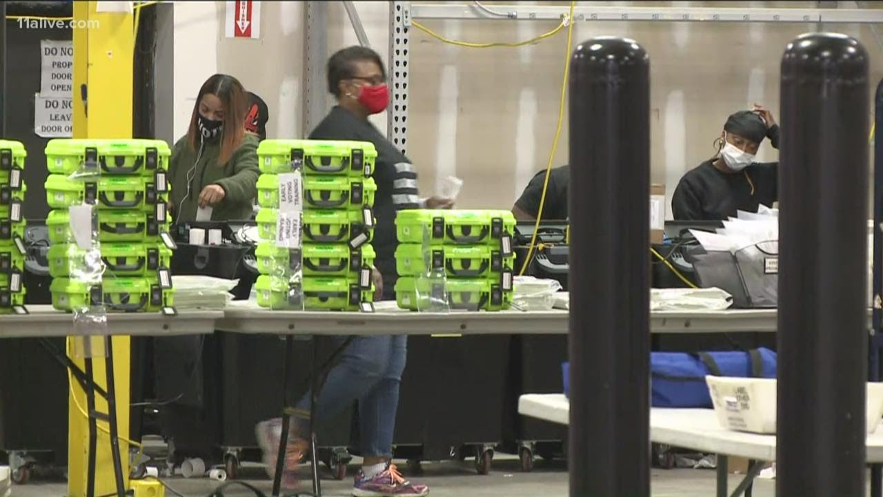 Some work still being done at State Farm arena with ballots