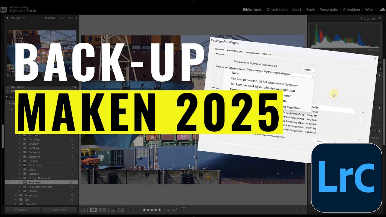 Een Lightroom back-up maken in 2025 en moet je alle back-ups bewaren?