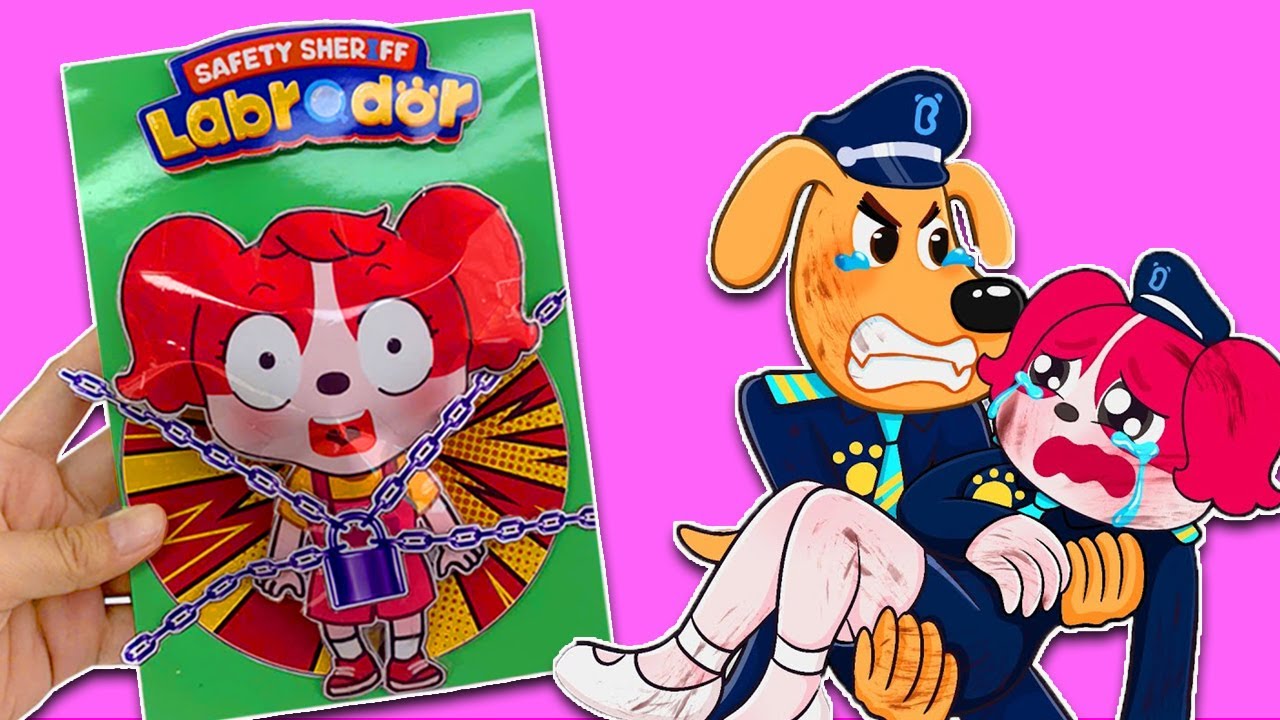 🔥Resue Sheriff Papillon | Sheriff Labrador DIY Paper ❤️ Make Quiet Book Sheriff Labrador