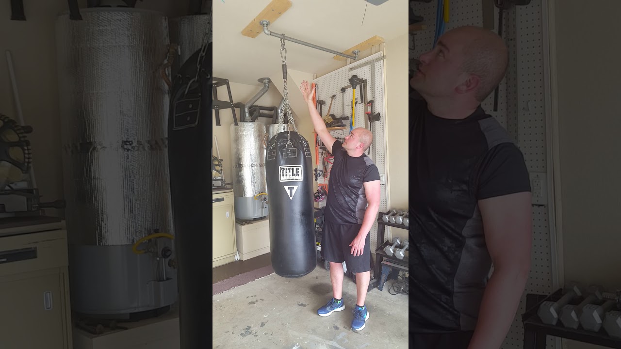 How to hang a heavy bag