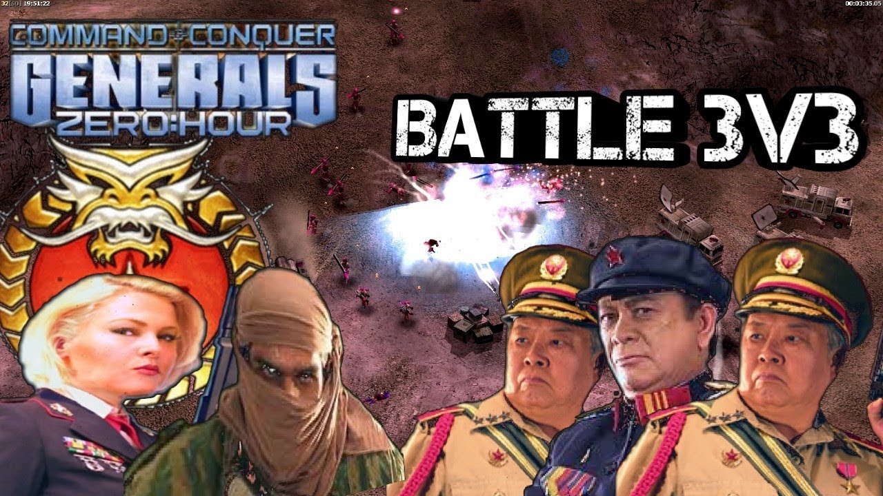 VERY HARD GAME [Generals Zero Hour] REPLAY 3v3