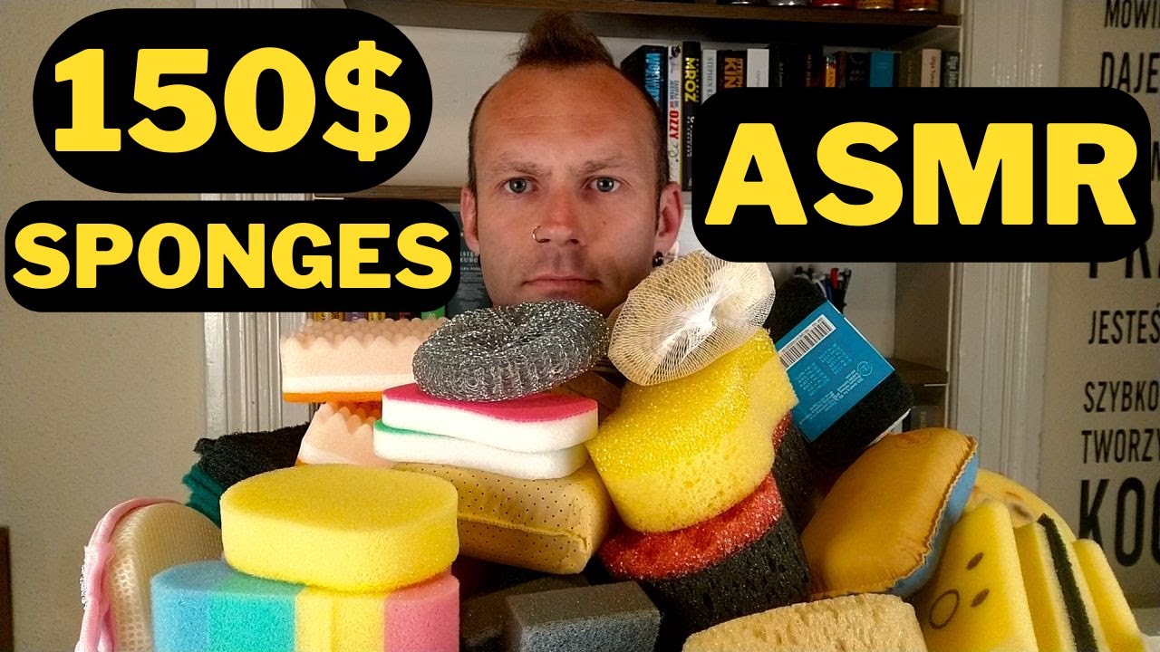 ASMR | Bought 150$ SPONGES | Here's how they SOUND like!