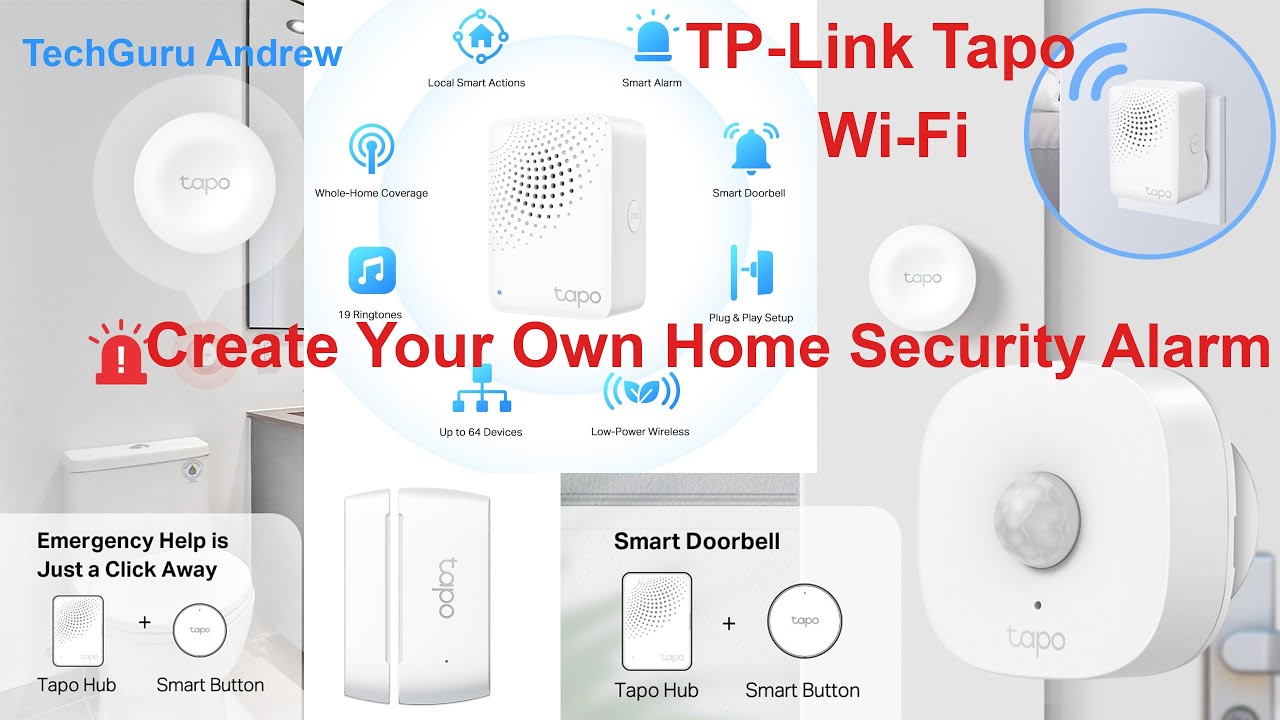 TP-Link Tapo Wi-Fi Home Security Alarm SETUP