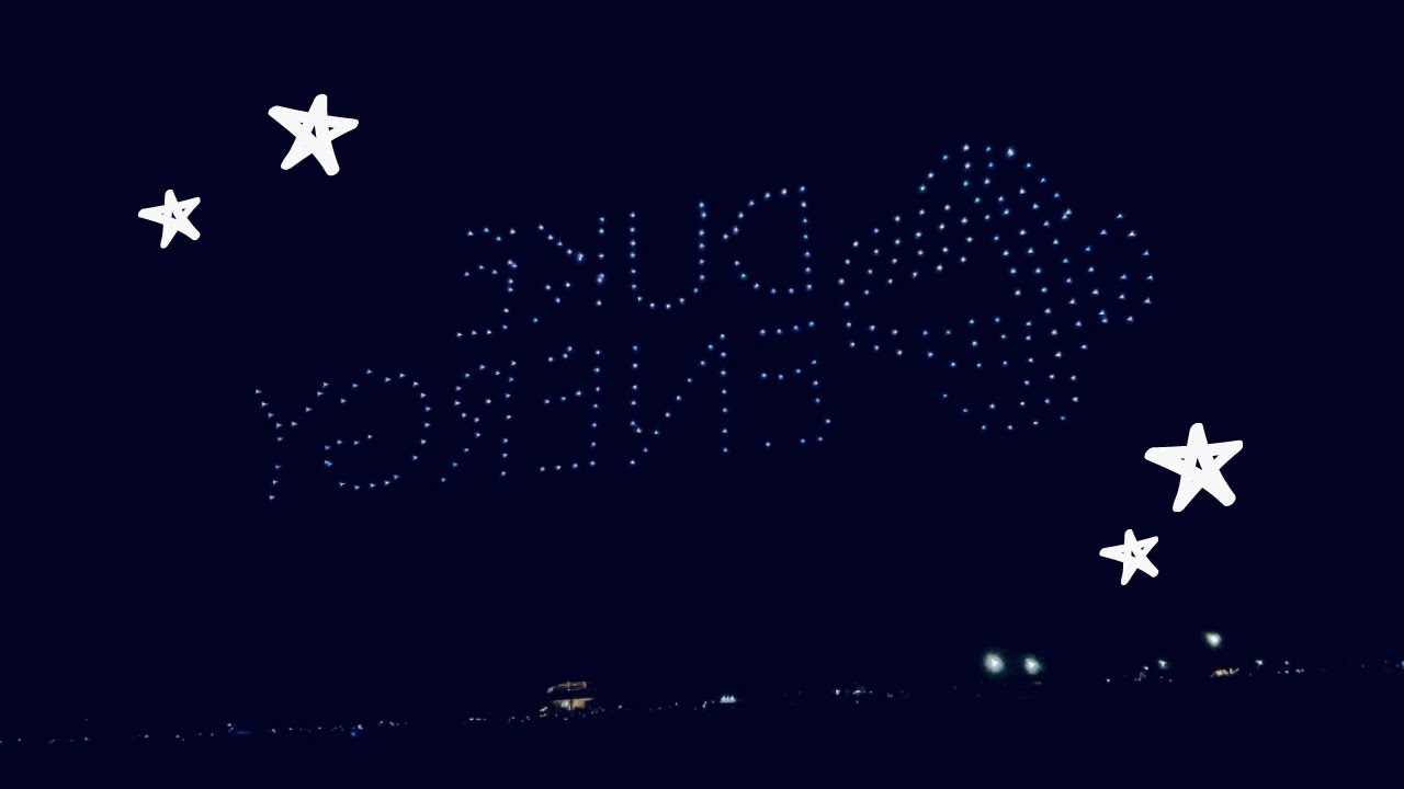 Duke Energy Drone  Light  Show at St. Pete Pier || 300 Drones LED Lights