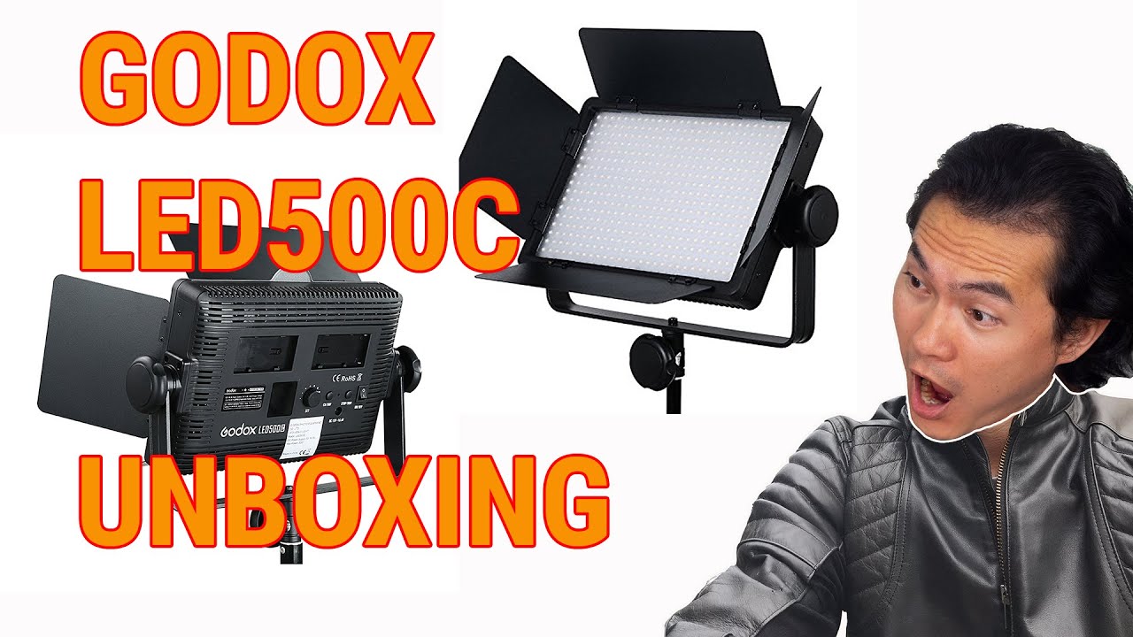 GODOX LED500C Bi-Colour Video Light Unboxing & Light-Up!