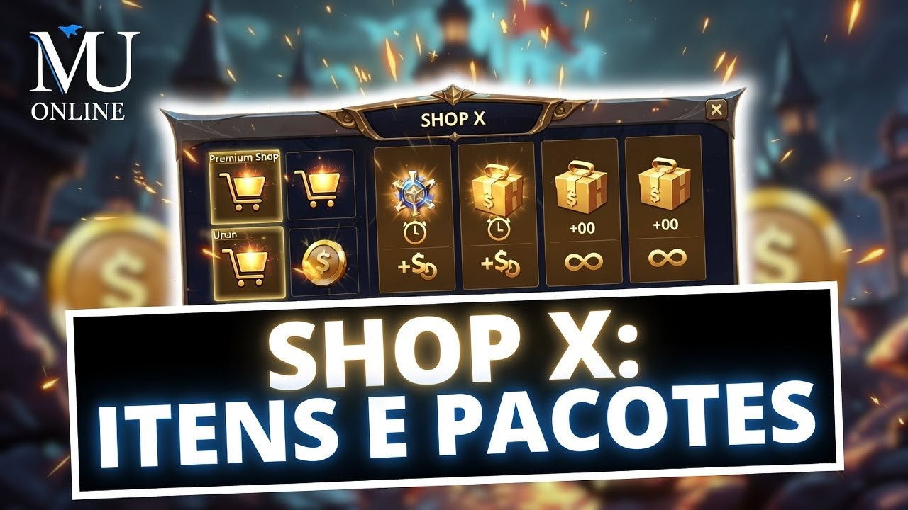 CONFIGURANDO SHOP X, ADICIONANDO SISTEMA DE PACK E DIAS, MU ONLINE, MUEMU