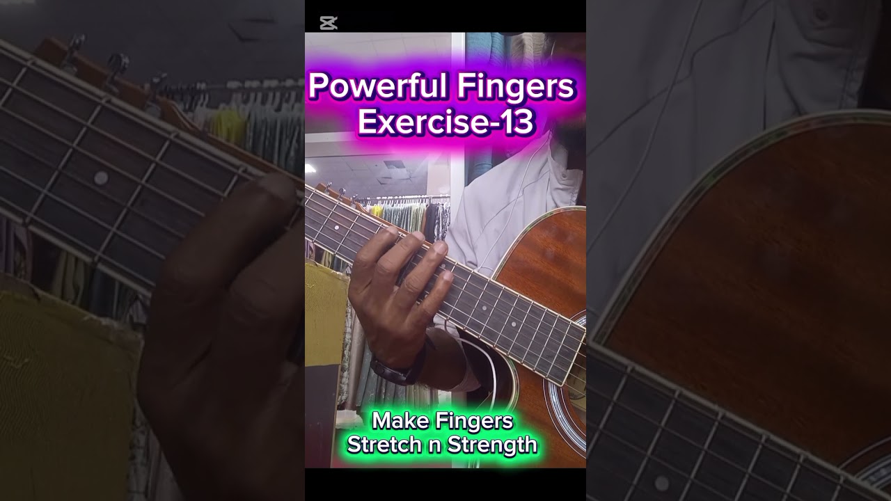 🎸 Powerful Fingers (Exercise-13) In Guitar|
