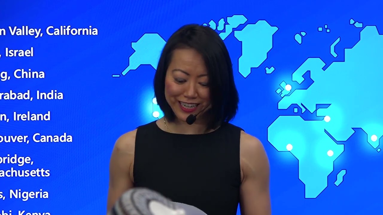 Joy Chik, Corporate Vice President at Microsoft, speaking during the ADC West Africa Launch