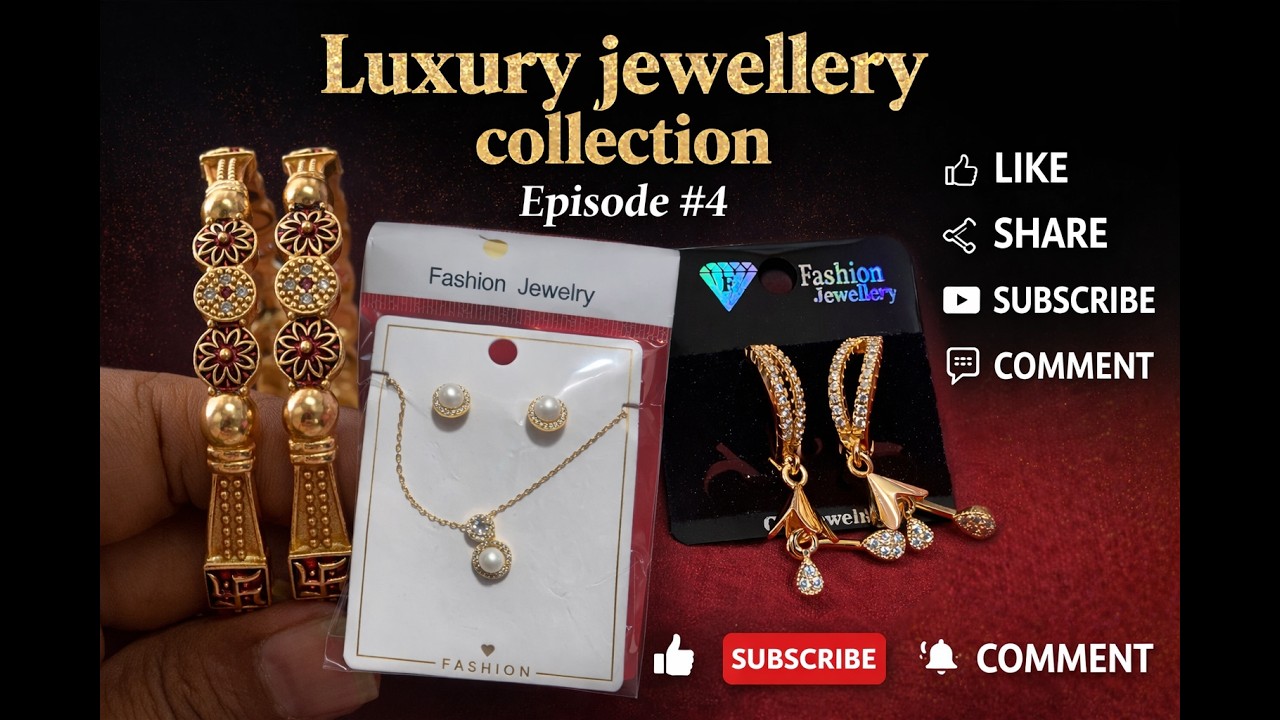 Luxury Jewellery Collection Episode #4 | New Gold Design Earrings & Necklace Set 2026