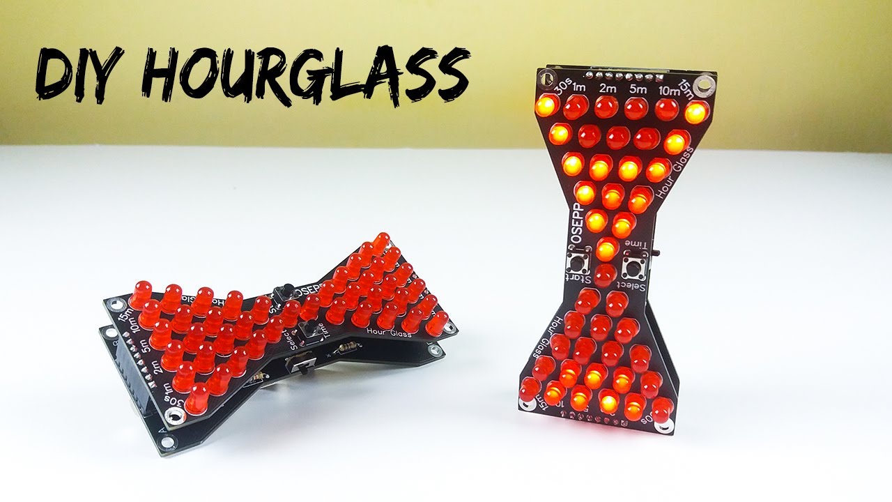 How to assemble a DIY electronic hourglass kit step by step