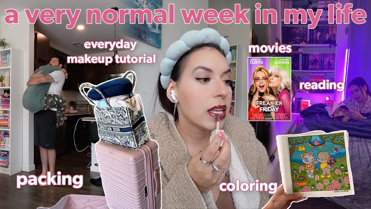 VLOG: spend a very normal weekend with me | coloring, movies, makeup routine ☁️🪞🛍️