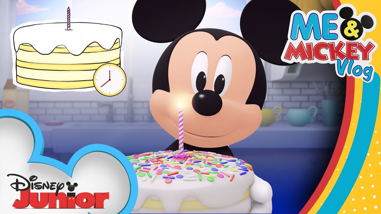 Mickey Bakes a Birthday Cake 🎂 | Tutorial | Me & Mickey | Vlog 26 | 