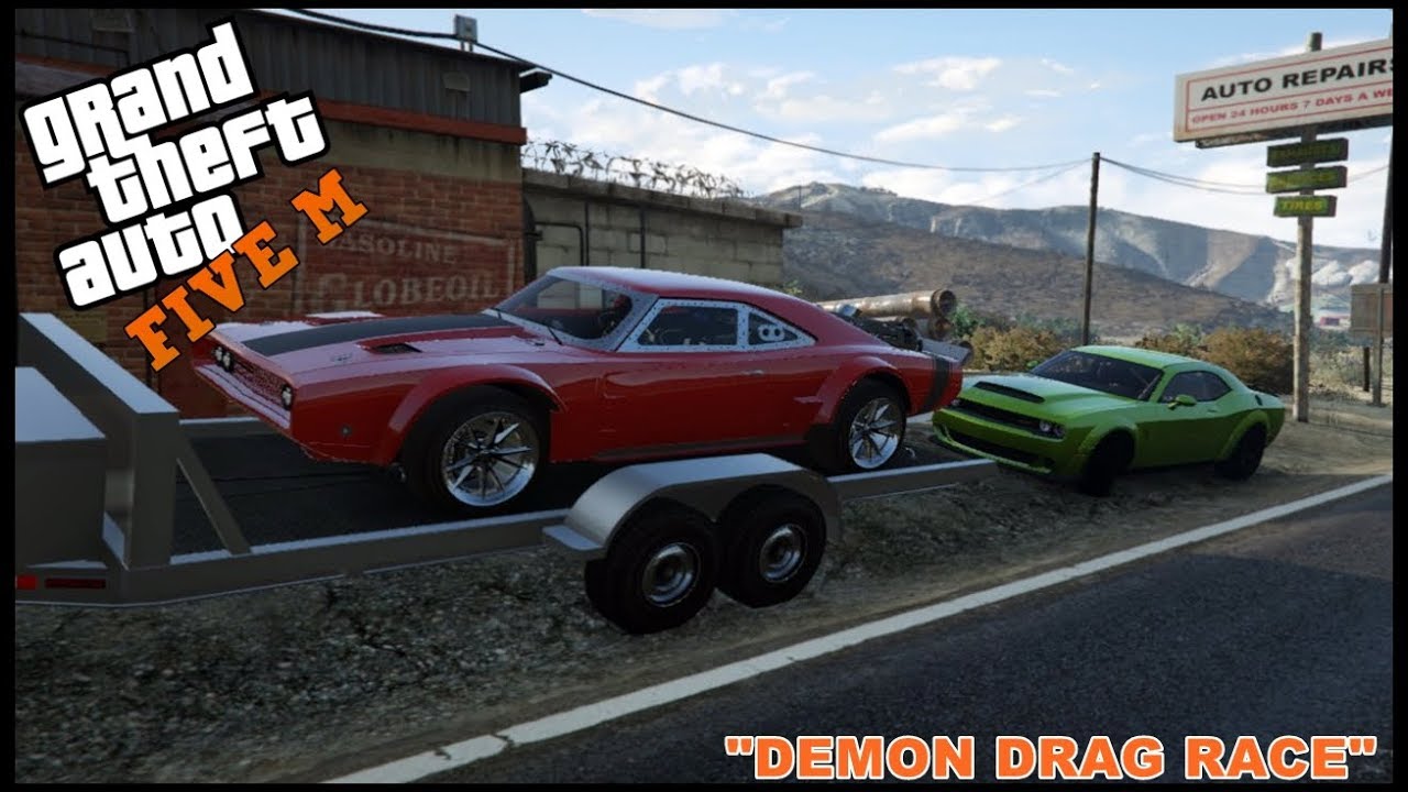 GTA 5 ROLEPLAY - 1200HP DODGE DEMON DRAG  - EP. 135 - CIV