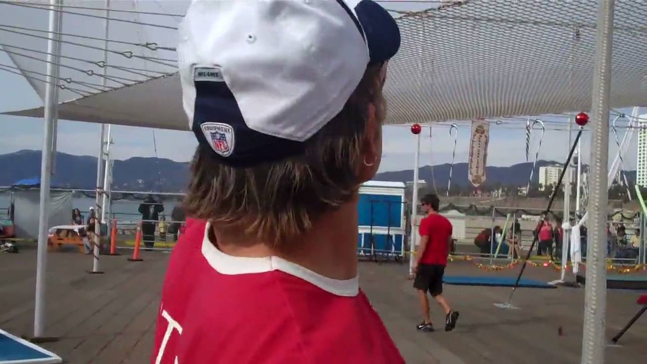 Trapeze School New York at Santa Monica Pier