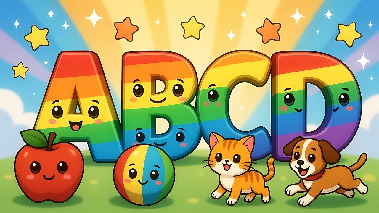 ABCD FOR KIDS/LEARN ABCD WITH FUN/ A FOR APPLE /