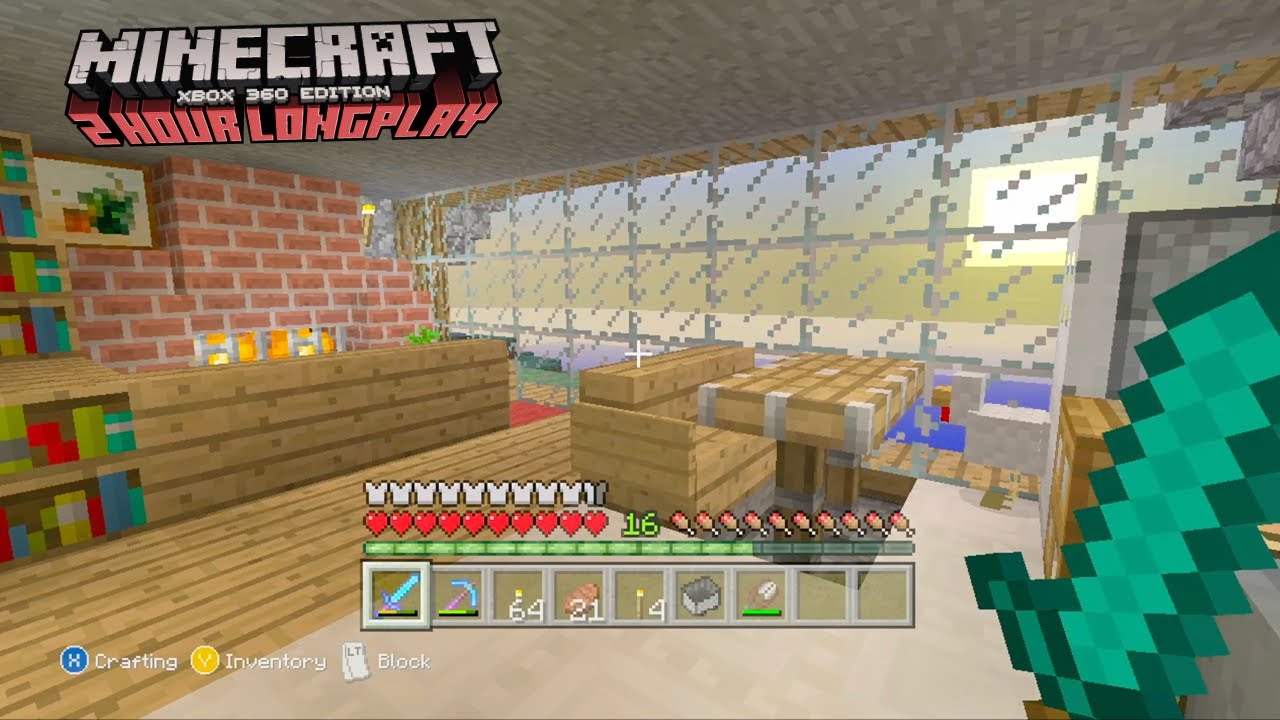 Minecraft Xbox 360 ʟᴏɴɢᴘʟᴀʏ - Expanding my House, Getting a Horse & Nether Danger (No Commentary)