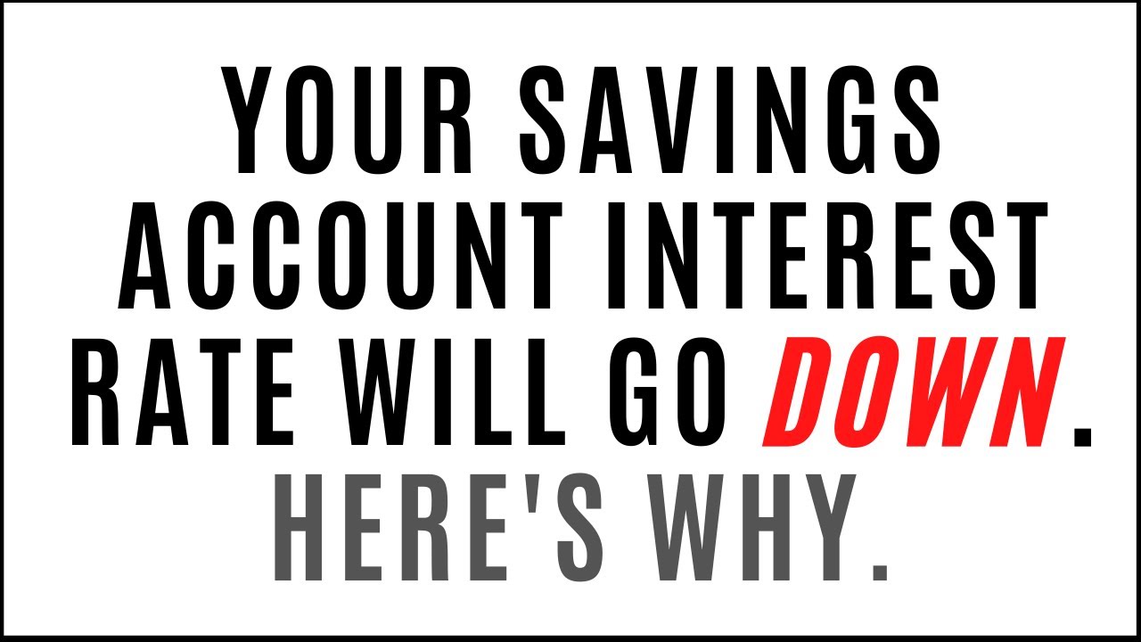 Why Your Savings Account Interest Rate Went Down || Federal Reserve Interest Rate Cut
