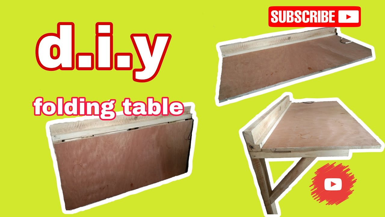 Paano gumawa ng folding table sa wall
