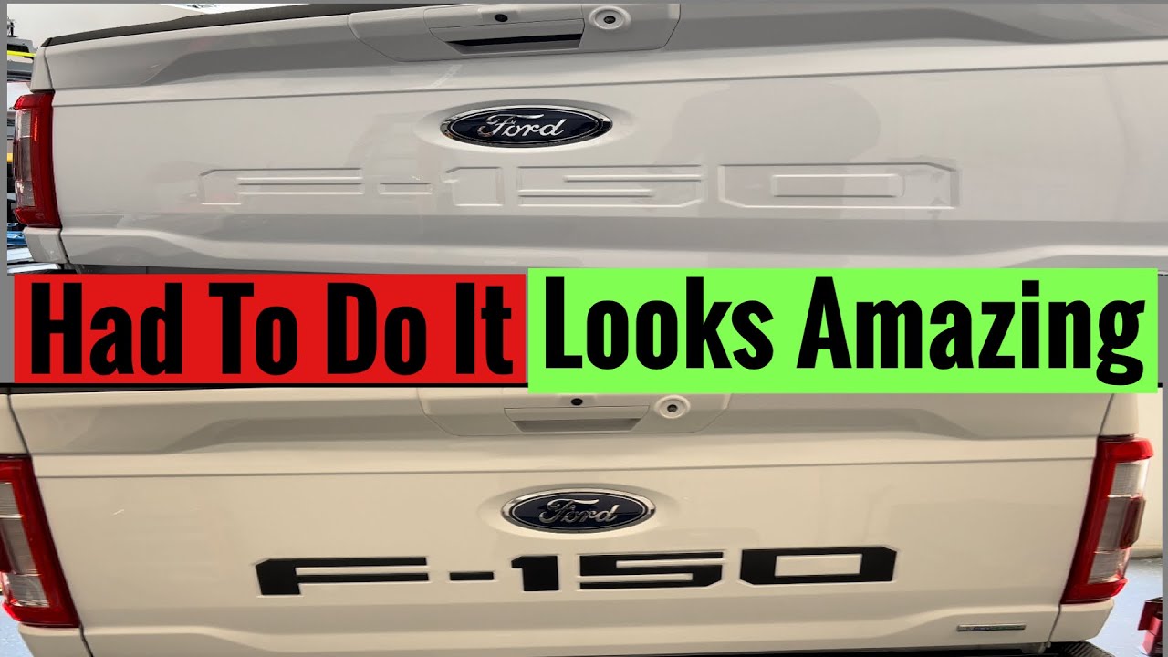 F-150 Tailgate lettering.  A must have on ANY TRUCK!!!