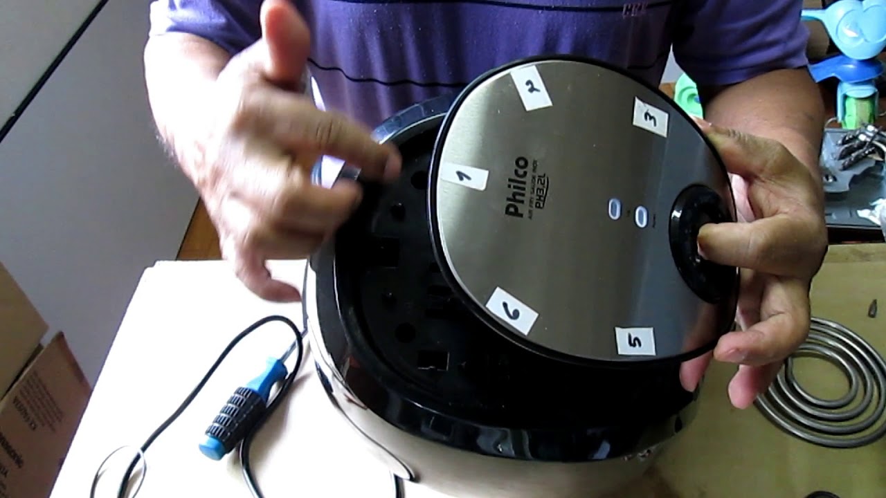 Como Desmontar para Trocar Resistência Fritadeira Air Fry Philco Saúde